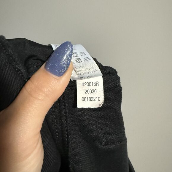 Spanx Women Skinny Leg Elastic Waist Denim Jegging Black Large Waist 31" Stretch - Picture 11 of 11